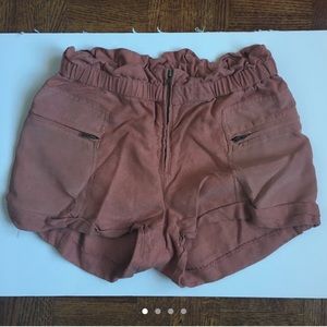 Aritzia Wilfred Cotton Blend Shorts